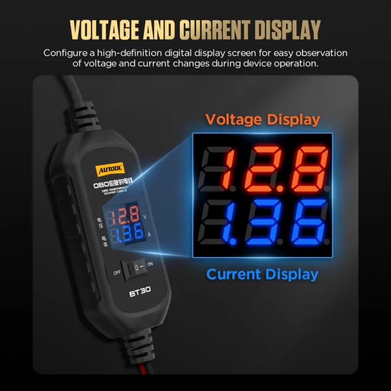 AUTOOL BT30 ECU Backup Power Cable