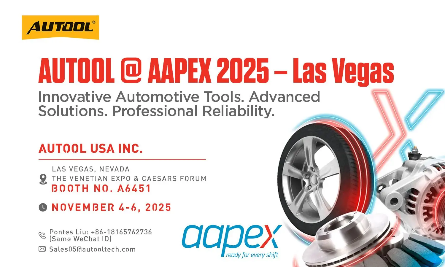 AUTOOL at AAPEX 2025 in Las Vegas