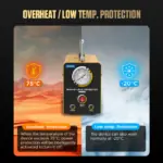 AUTOOL SDT102 Car Smoke Tester for Vacuum Leaks with Pressure Gauge
