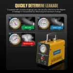 AUTOOL SDT102 Car Smoke Tester for Vacuum Leaks with Pressure Gauge