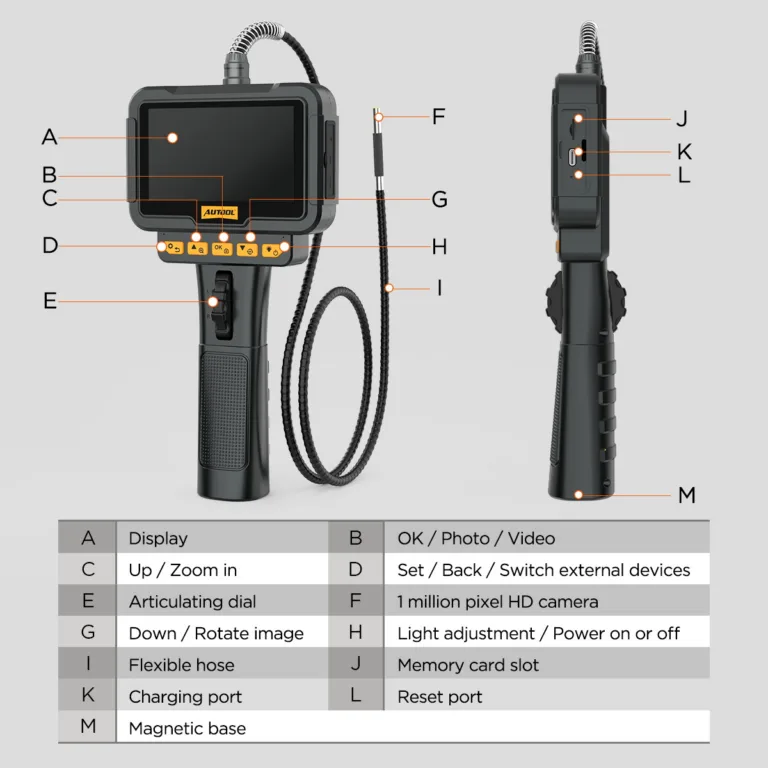 AUTOOL SVB208 Two-Way Articulating Borescope