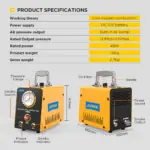 AUTOOL SDT102 Car Smoke Tester for Vacuum Leaks with Pressure Gauge