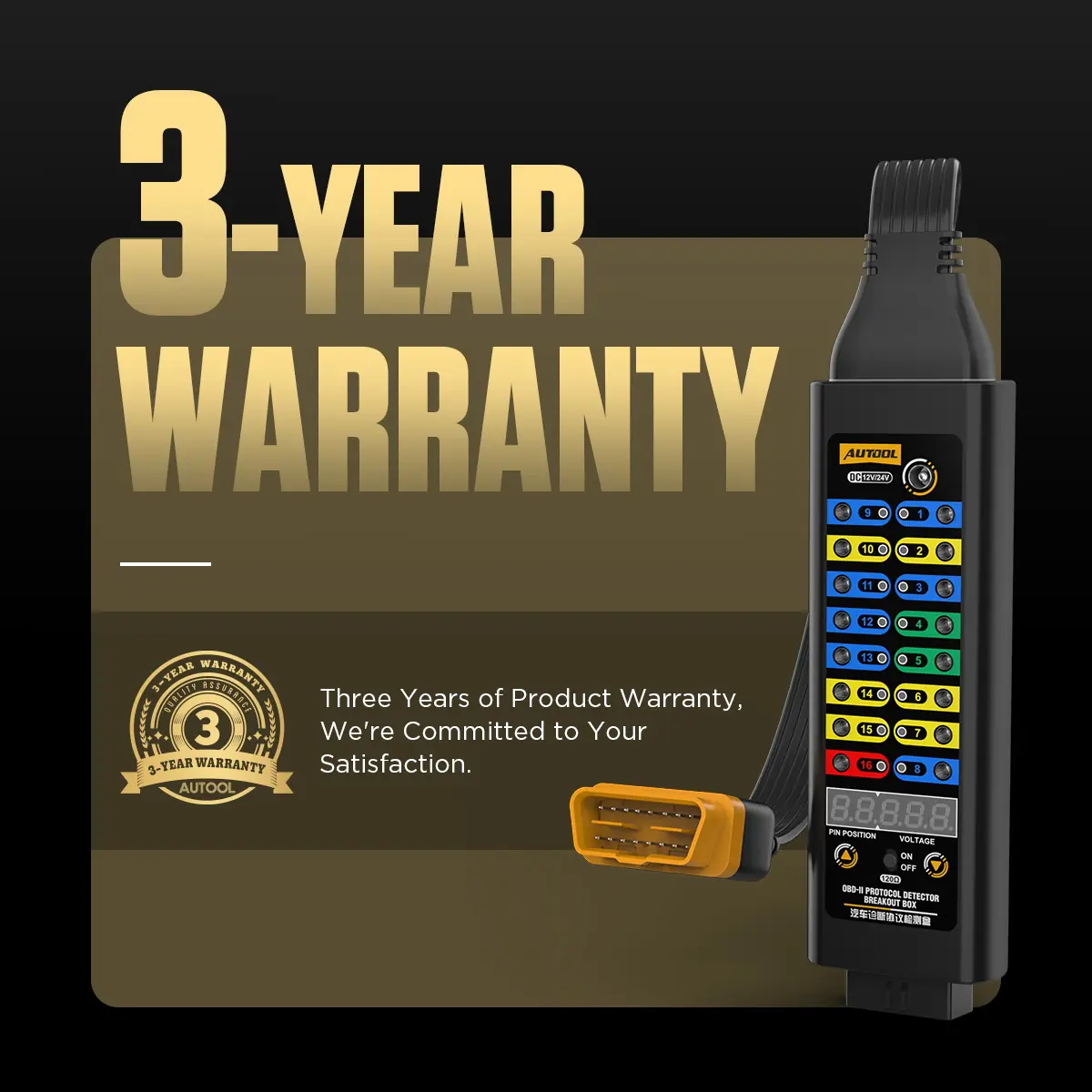 AUTOOL OBD2 Breakout Box Protocol Detector Premium Version secondary product image