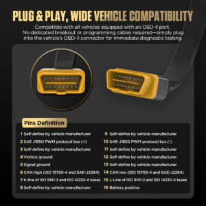 AUTOOL OBD2 Breakout Box Protocol Detector Premium Version