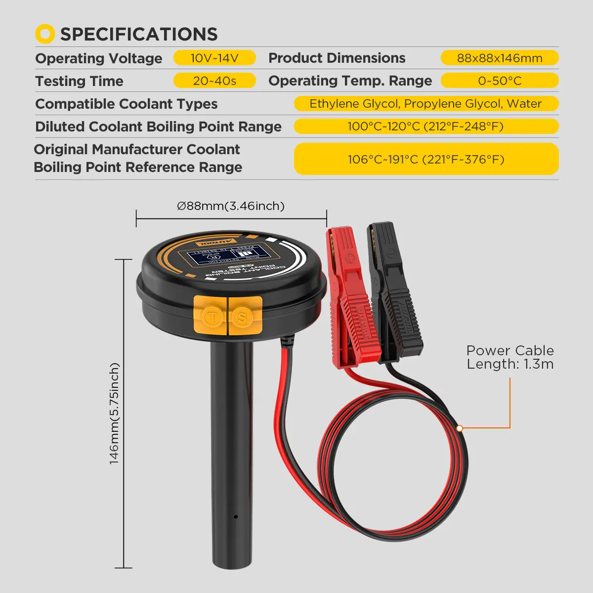 AUTOOL AS509 product specifications image