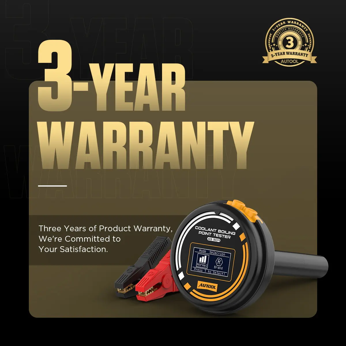 AUTOOL AS509 three year warranty and lifetime maintenance image