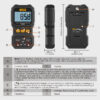 AUTOOL DM202 Mini Digital Multimeter NCV Tester Ture-RMS 4000 Counts