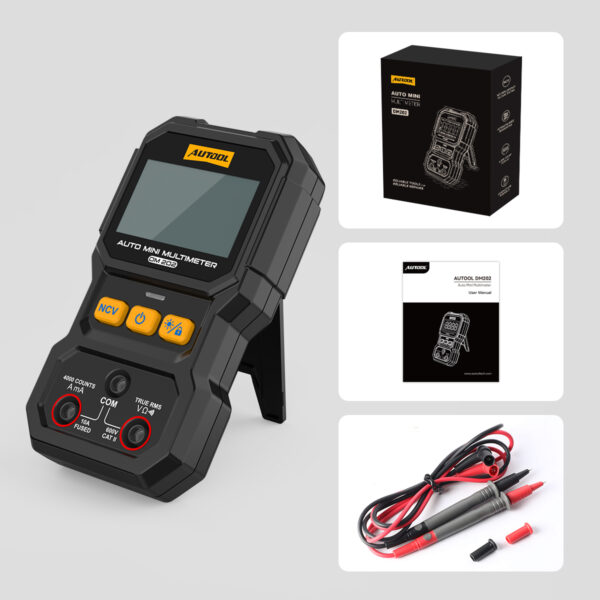 AUTOOL DM202 Mini Digital Multimeter NCV Tester Ture-RMS 4000 Counts