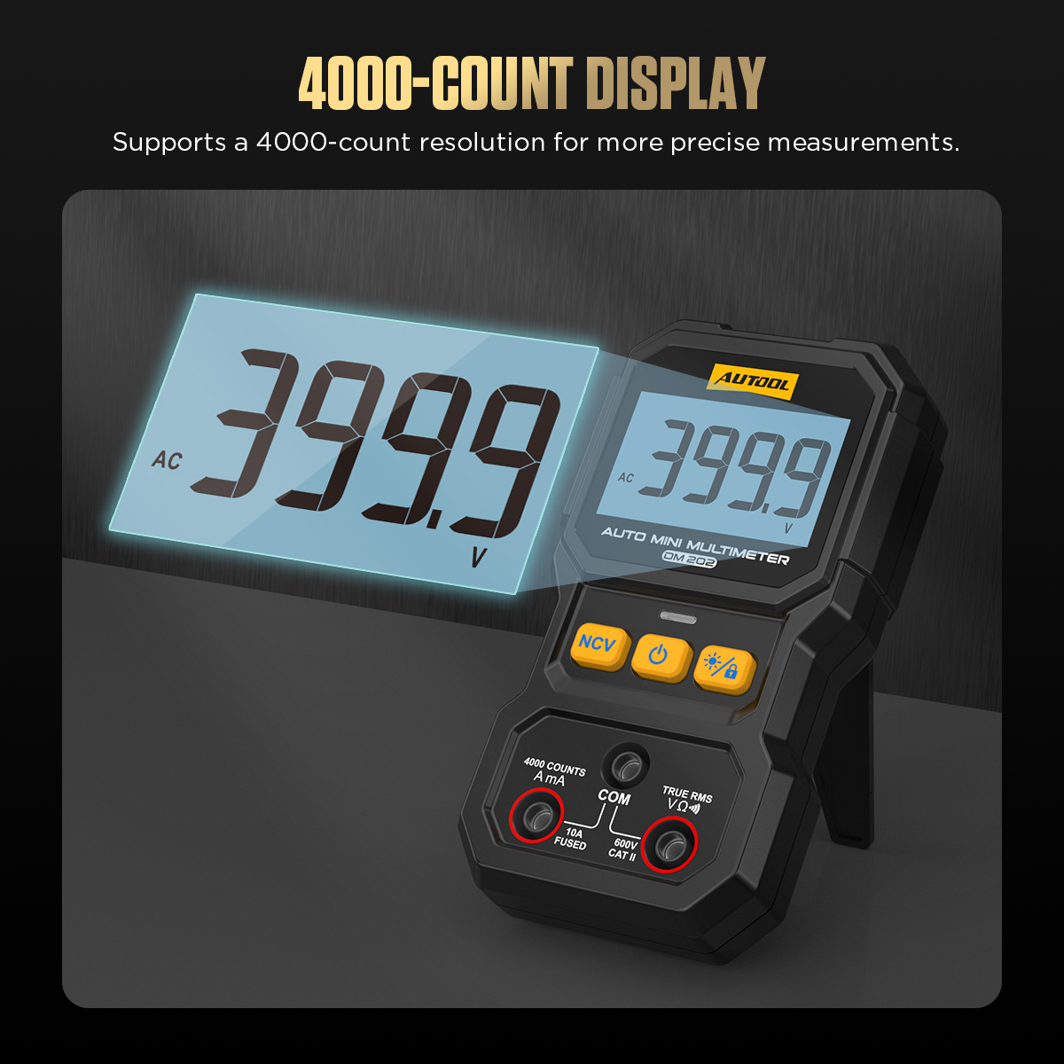 AUTOOL DM202 4000-count display