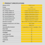 AUTOOL DM202 Mini Digital Multimeter NCV Tester Ture-RMS 4000 Counts