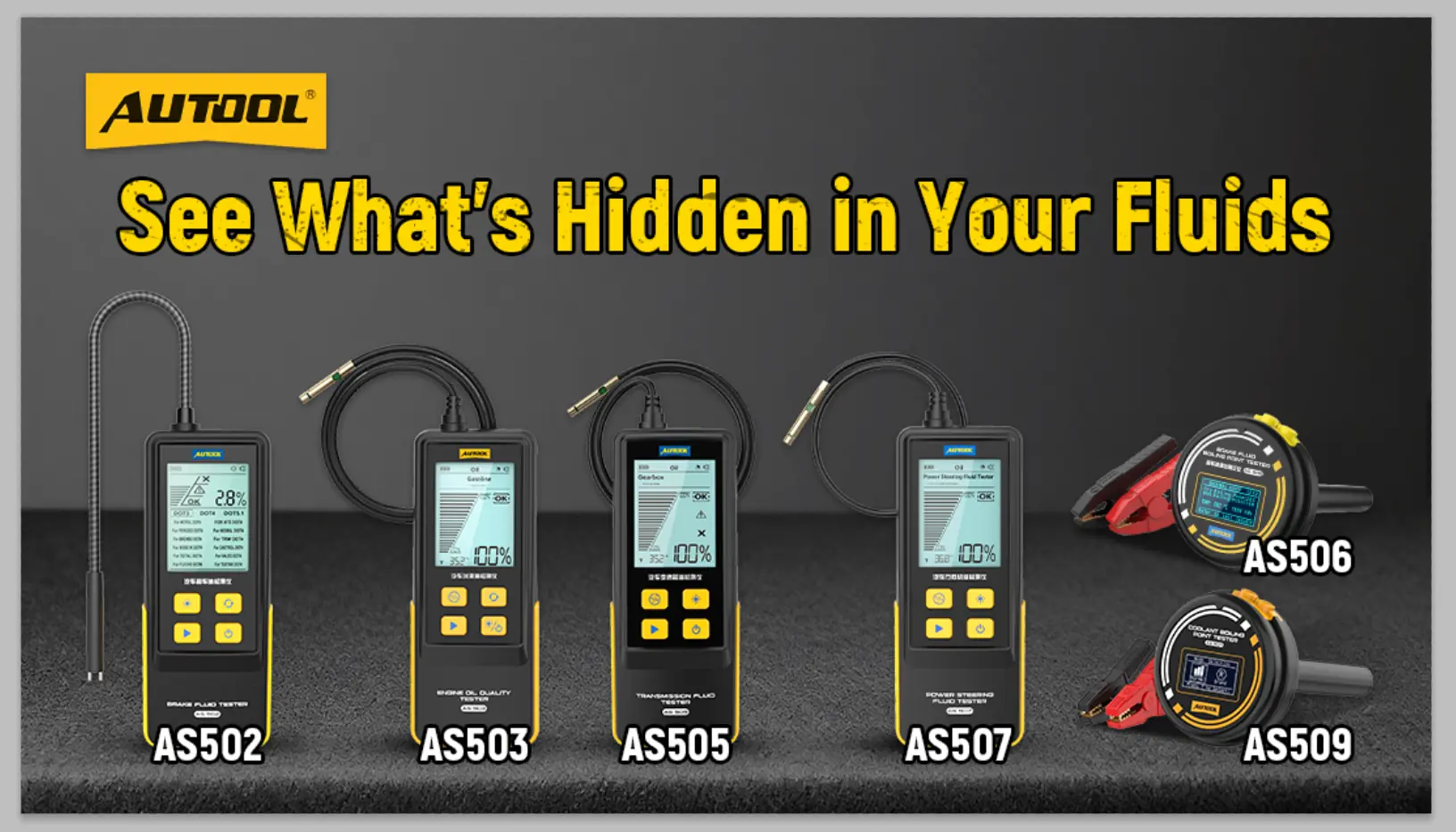 See What's Hidden in Your Fluids AUTOOL Full Series Fluid Testers