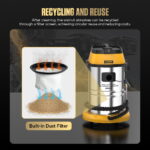 AUTOOL HTS559 walnut abrasive recycling and built-in filtration system