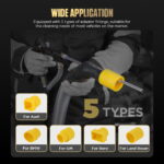 AUTOOL HTS559 walnut blaster with five adapter types for multiple vehicle brands