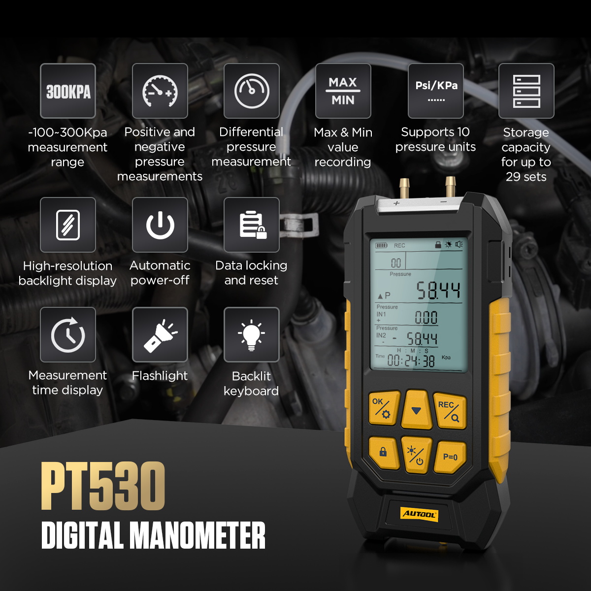 AUTOOL PT530 function summary image