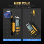 AUTOOL PT530 magnetic back and side lanyard storage design