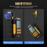 AUTOOL PT530 magnetic back and side lanyard storage design