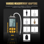AUTOOL PT530 pressure measurement adapters in multiple sizes