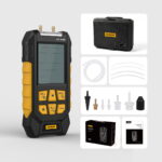 AUTOOL PT530 digital manometer package contents with adapters and hoses