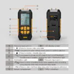 AUTOOL PT530 digital manometer parts ports and control buttons diagram