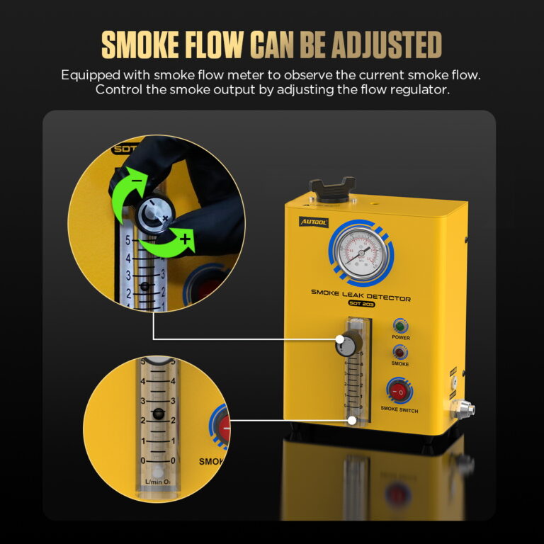 AUTOOL SDT203 adjustable smoke flow meter and regulator