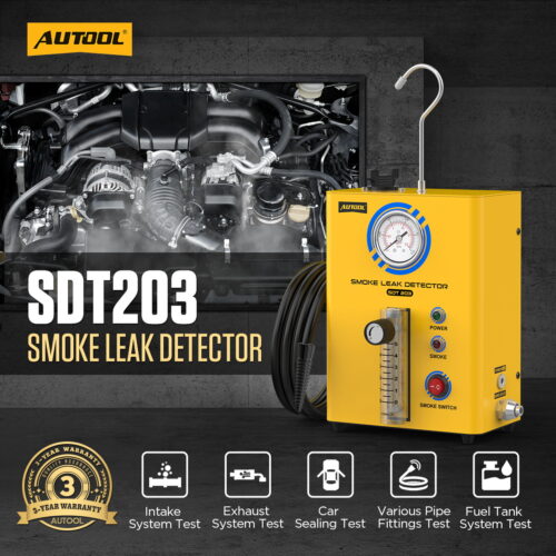 AUTOOL SDT203 smoke machine for automotive intake exhaust and fuel system testing
