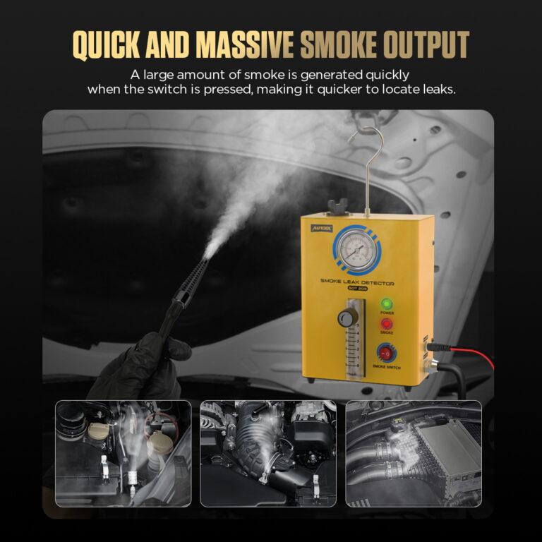 AUTOOL SDT203 quick high-volume smoke output for locating vehicle leaks