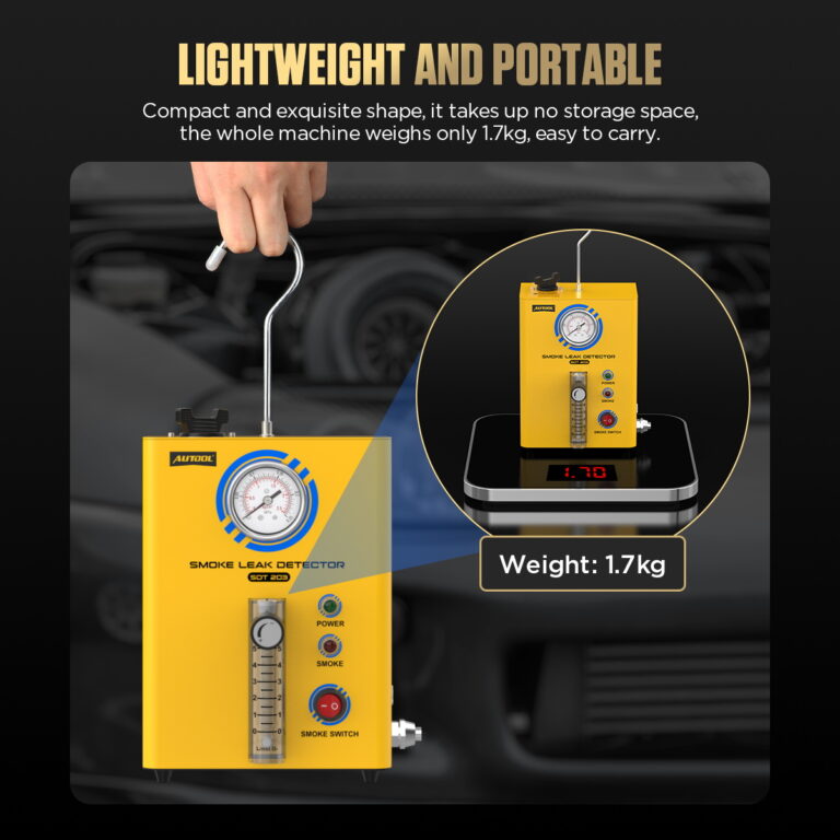 AUTOOL SDT203 lightweight portable automotive smoke tester with hanging hook