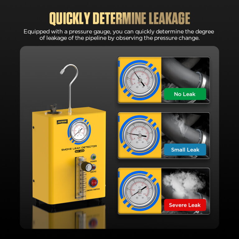 AUTOOL SDT203 pressure gauge for quickly identifying leak severity