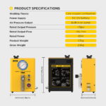 AUTOOL SDT203 smoke leak detector specifications dimensions and output
