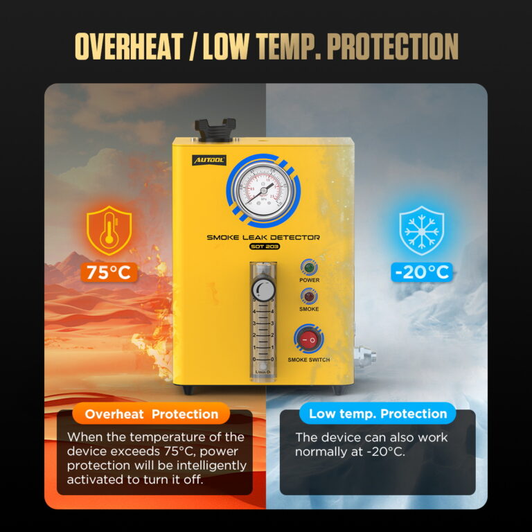 AUTOOL SDT203 overheat and low-temperature protection