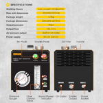 AUTOOL SDT205S smoke leak detector specifications and control panel diagram