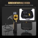 AUTOOL SVB308 detachable 4.3-inch screen design for convenient borescope storage