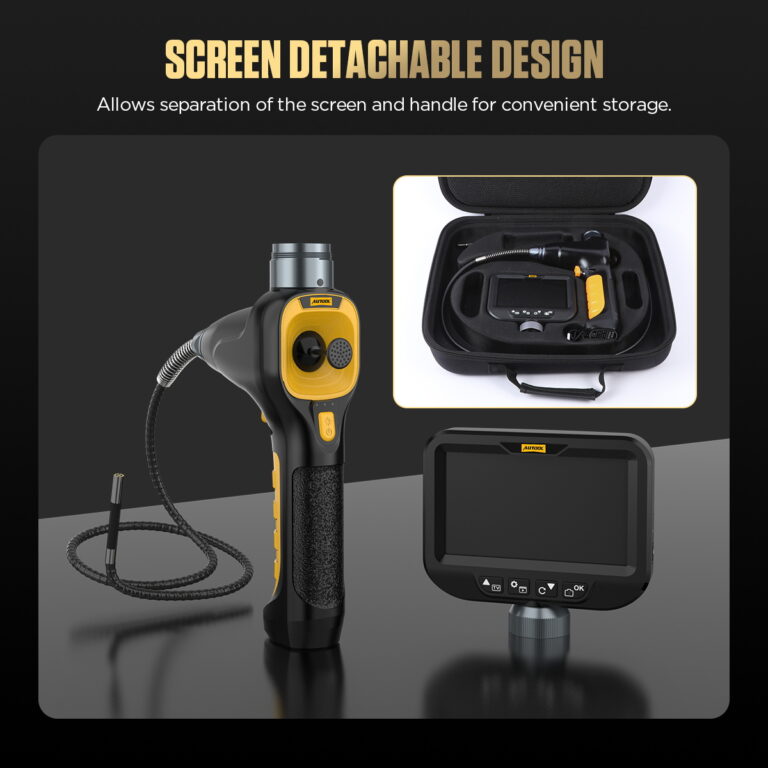 AUTOOL SVB308 detachable 4.3-inch screen design for convenient borescope storage
