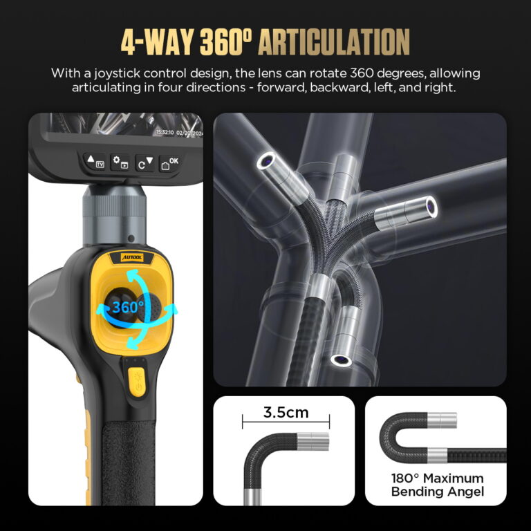 AUTOOL SVB308 four-way 360-degree articulating camera probe