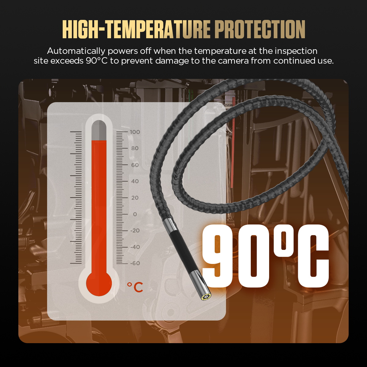 AUTOOL SVB308 high temperature protection feature image