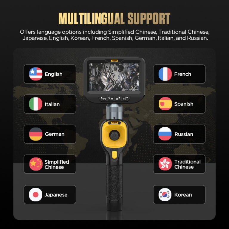AUTOOL SVB308 multilingual interface for global automotive technicians