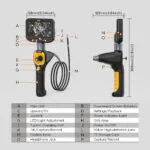 AUTOOL SVB308 borescope parts and control buttons diagram
