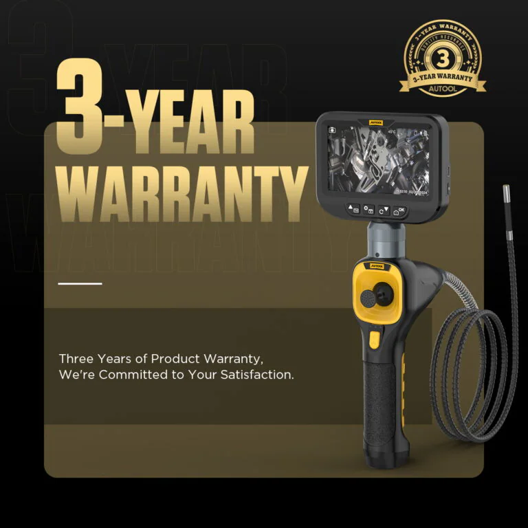 AUTOOL SVB308 articulating borescope three-year warranty