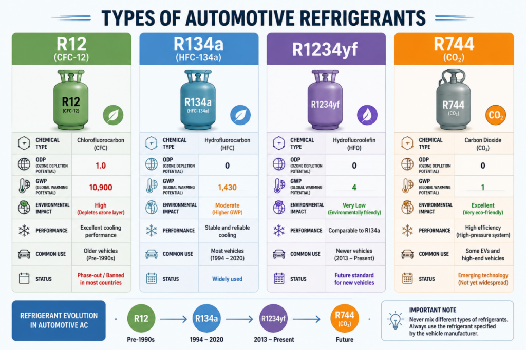 What Types of Automotive Refrigerant Are Still Used in 2026?