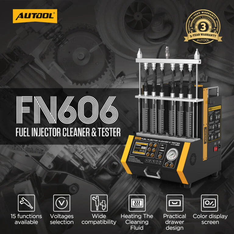 FUEL INJECTOR CLEANER &TESTER1 AUTOOL FN606 6-Cylinder GDI/EFI/FSI Fuel Injector Cleaner and Tester
