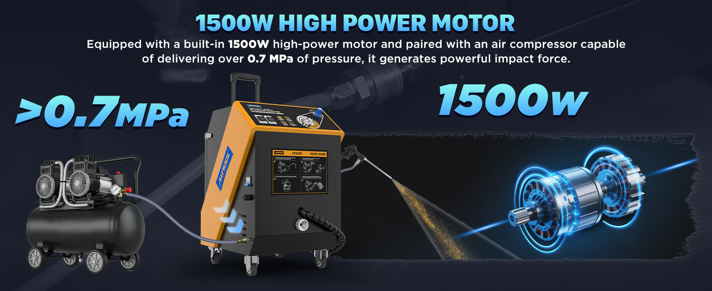 AUTOOL HTS678 1500W machine system and external air setup