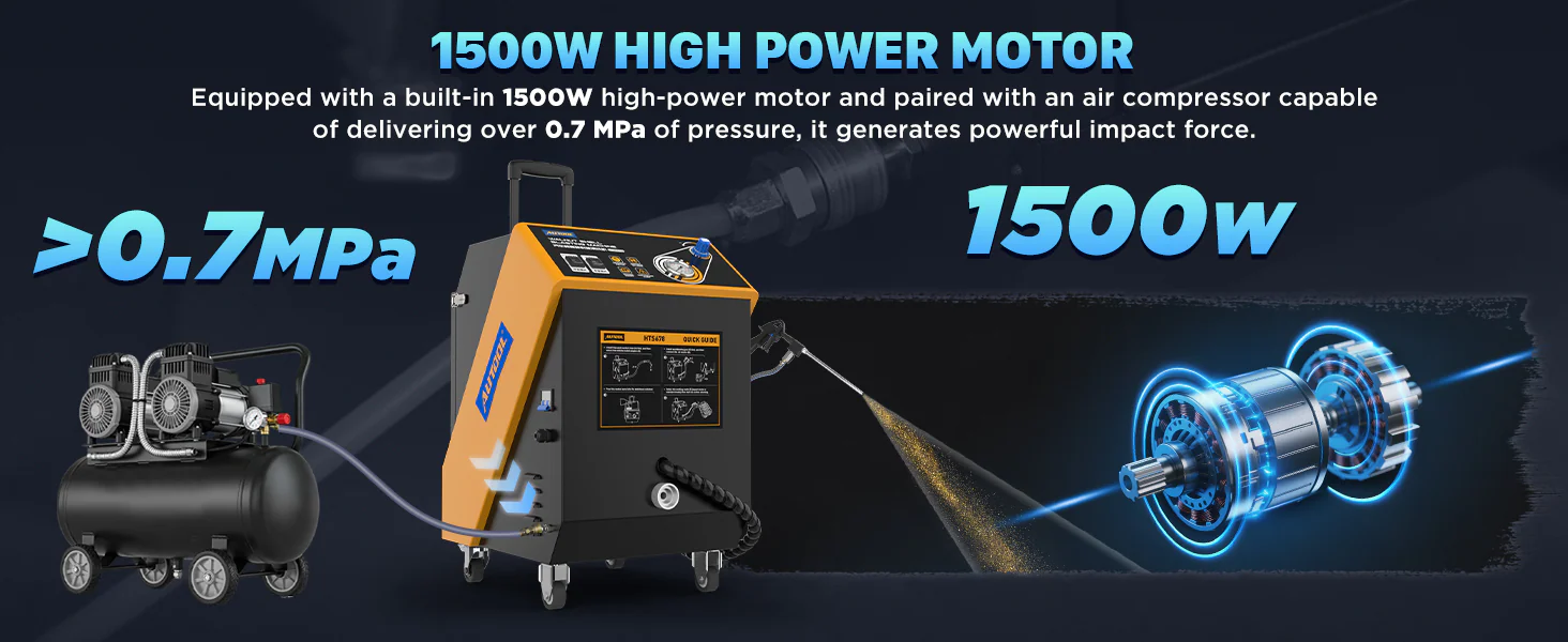 AUTOOL HTS678 1500W machine system and external air setup