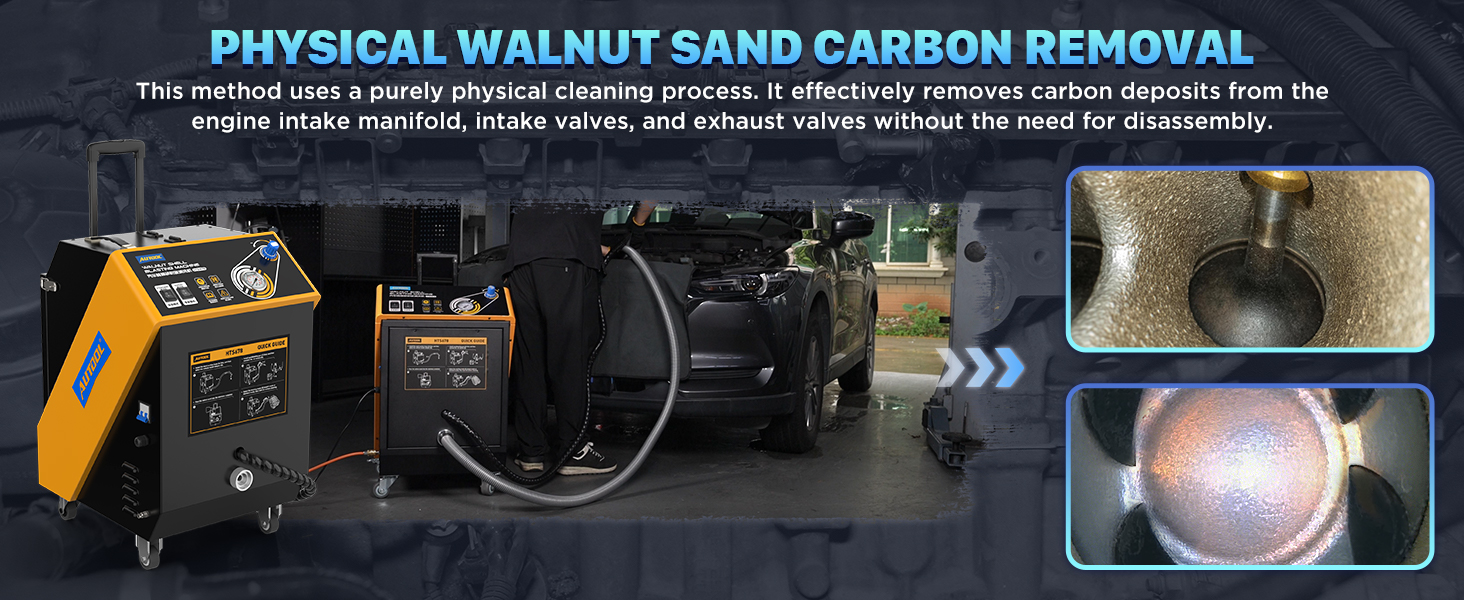 AUTOOL HTS678 physical walnut shell carbon cleaning process