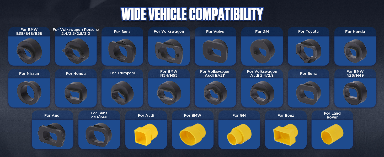 AUTOOL HTS728 vehicle adapter compatibility reference
