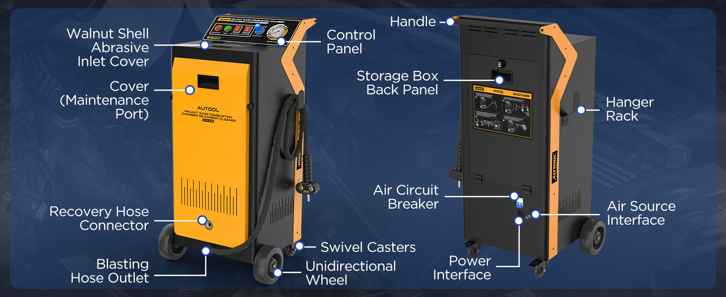 AUTOOL HTS728 component and connection layout