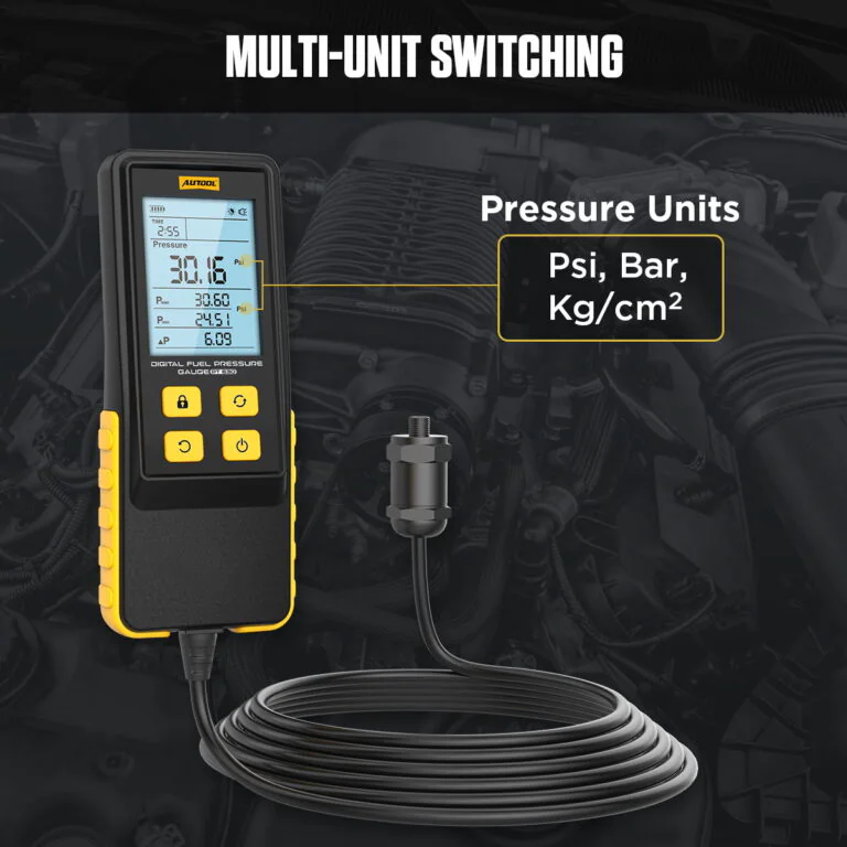 AUTOOL PT630 Digital Fuel Pressure Gauge-10 AUTOOL PT630 Dijital Yakıt Basınç Göstergesi
