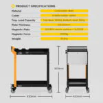 AUTOOL T31 Two-Tier Workshop Tool Cart