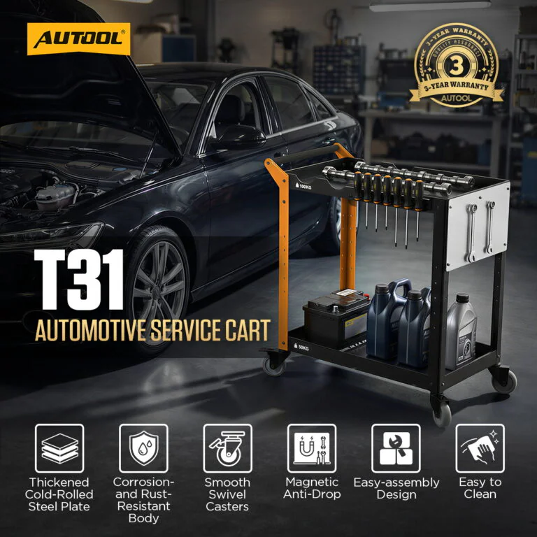AUTOOL T31 Two-Tier Workshop Tool Cart
