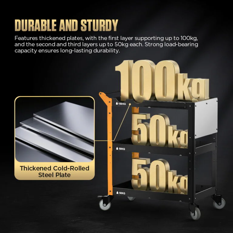 AUTOOL T32 Three-Tier Workshop Tool Cart