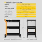AUTOOL T32 Three-Tier Workshop Tool Cart